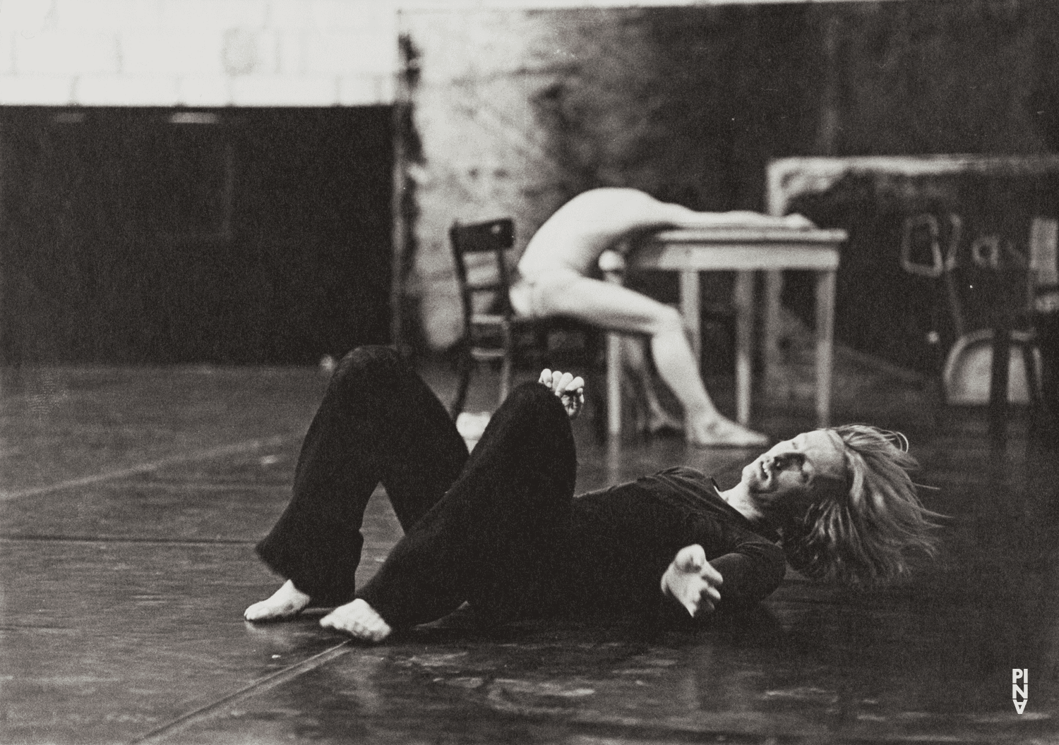 Dominique Mercy and Malou Airaudo in “Café Müller” by Pina Bausch