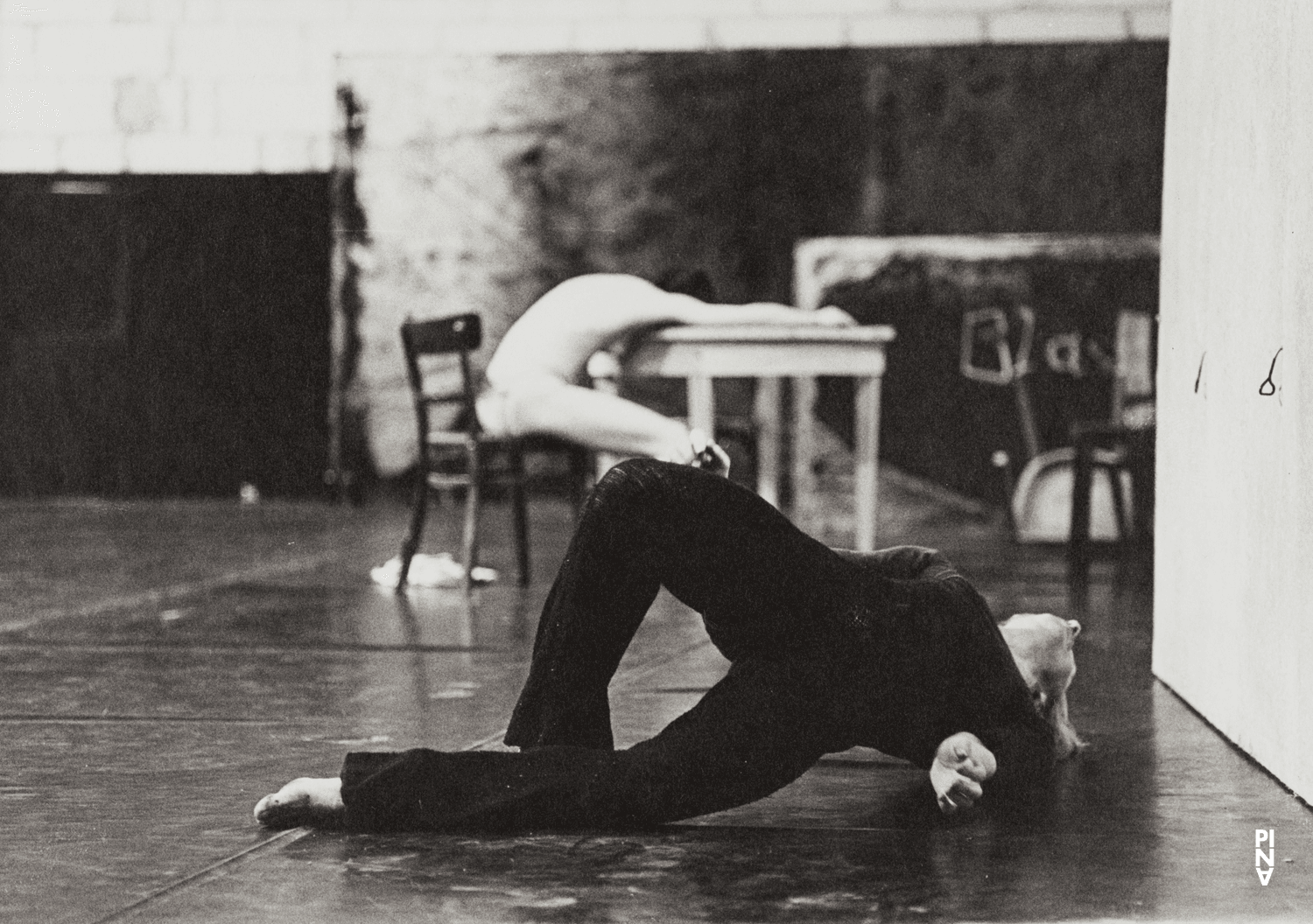 Dominique Mercy and Malou Airaudo in “Café Müller” by Pina Bausch