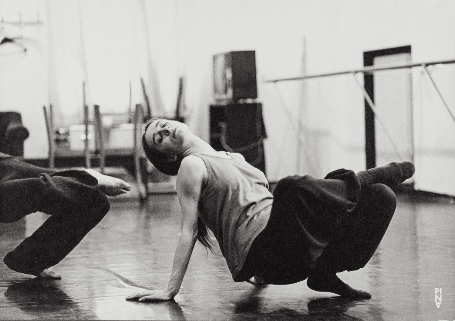 Pina Bausch and Dominique Mercy in “Café Müller” by Pina Bausch
