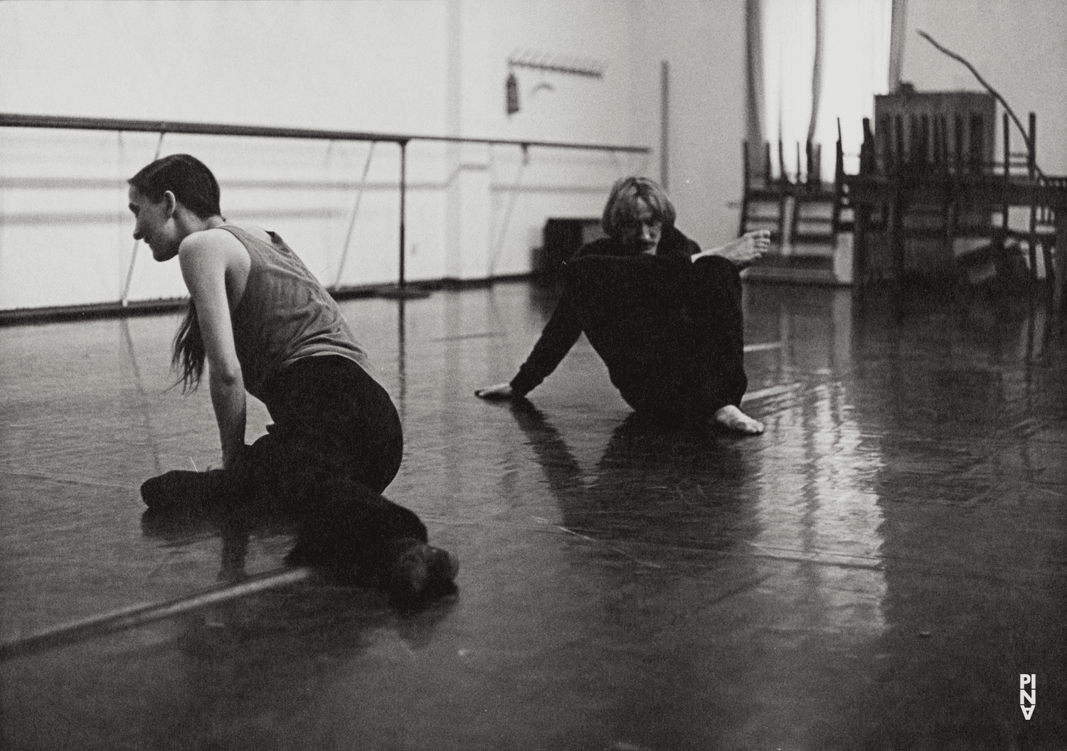 Pina Bausch und Dominique Mercy in „Café Müller“ von Pina Bausch