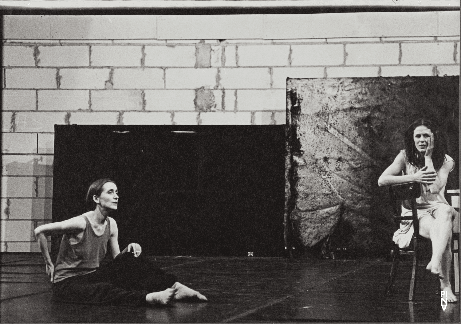 Malou Airaudo and Pina Bausch in “Café Müller” by Pina Bausch
