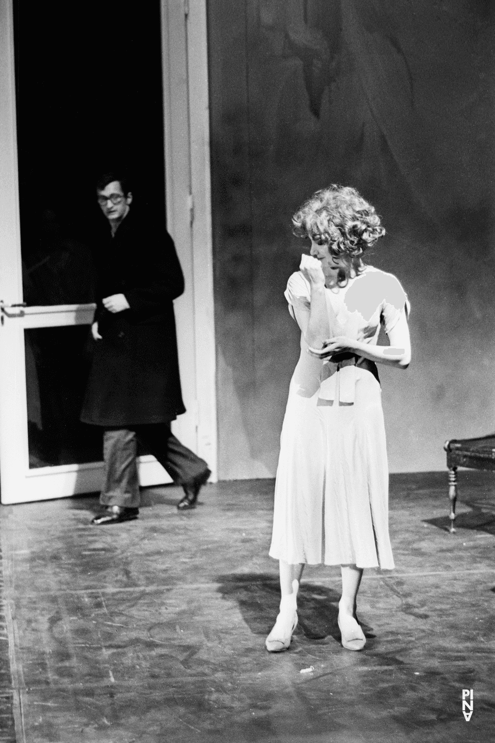 Meryl Tankard and Jan Minařík in “Café Müller” by Pina Bausch