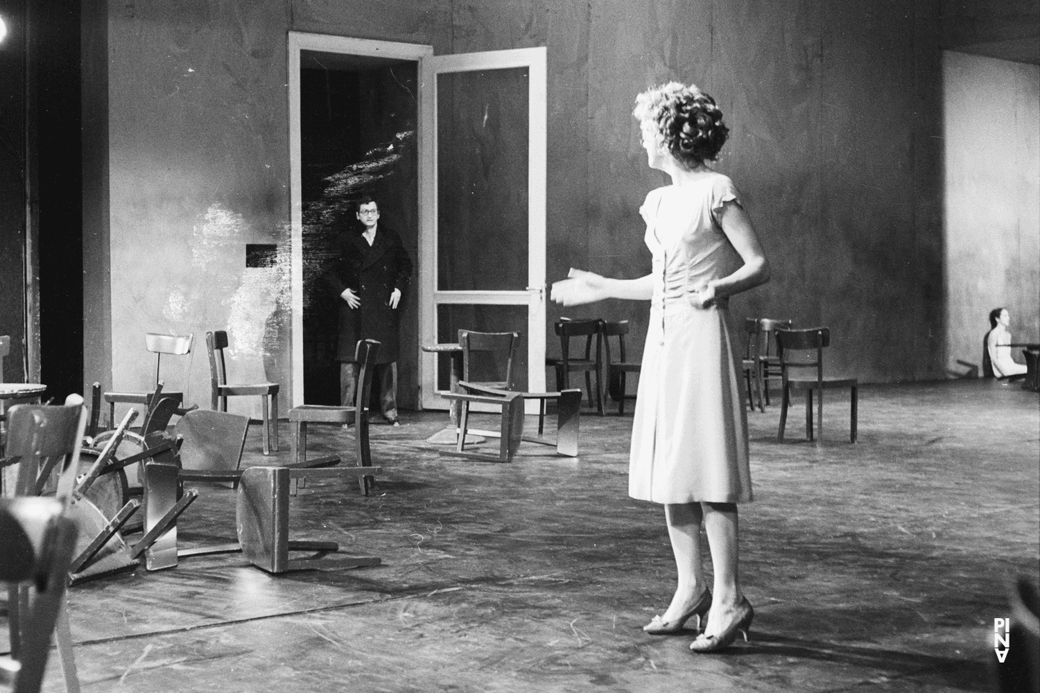 Meryl Tankard, Anne Martin and Jan Minařík in “Café Müller” by Pina Bausch