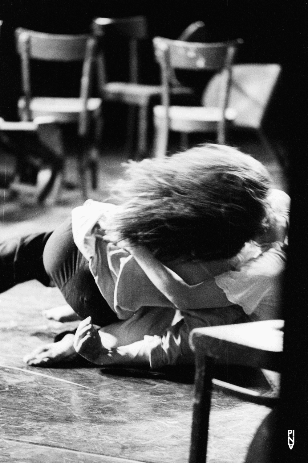 Malou Airaudo and Dominique Mercy in “Café Müller” by Pina Bausch