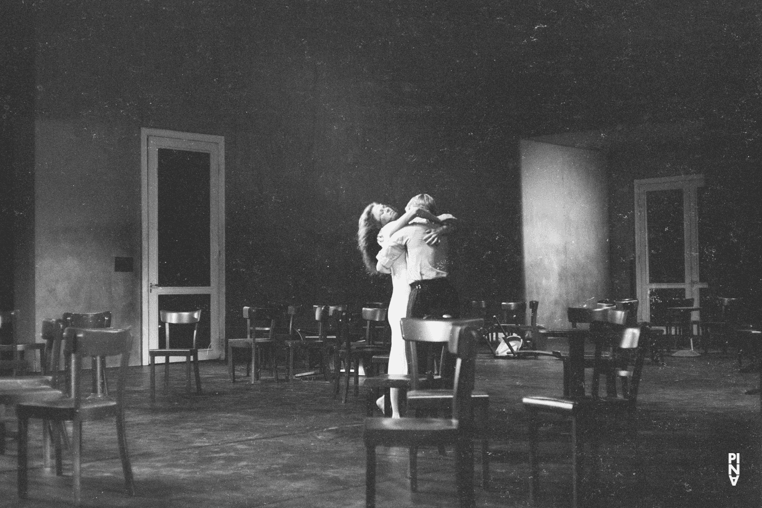 Malou Airaudo and Dominique Mercy in “Café Müller” by Pina Bausch