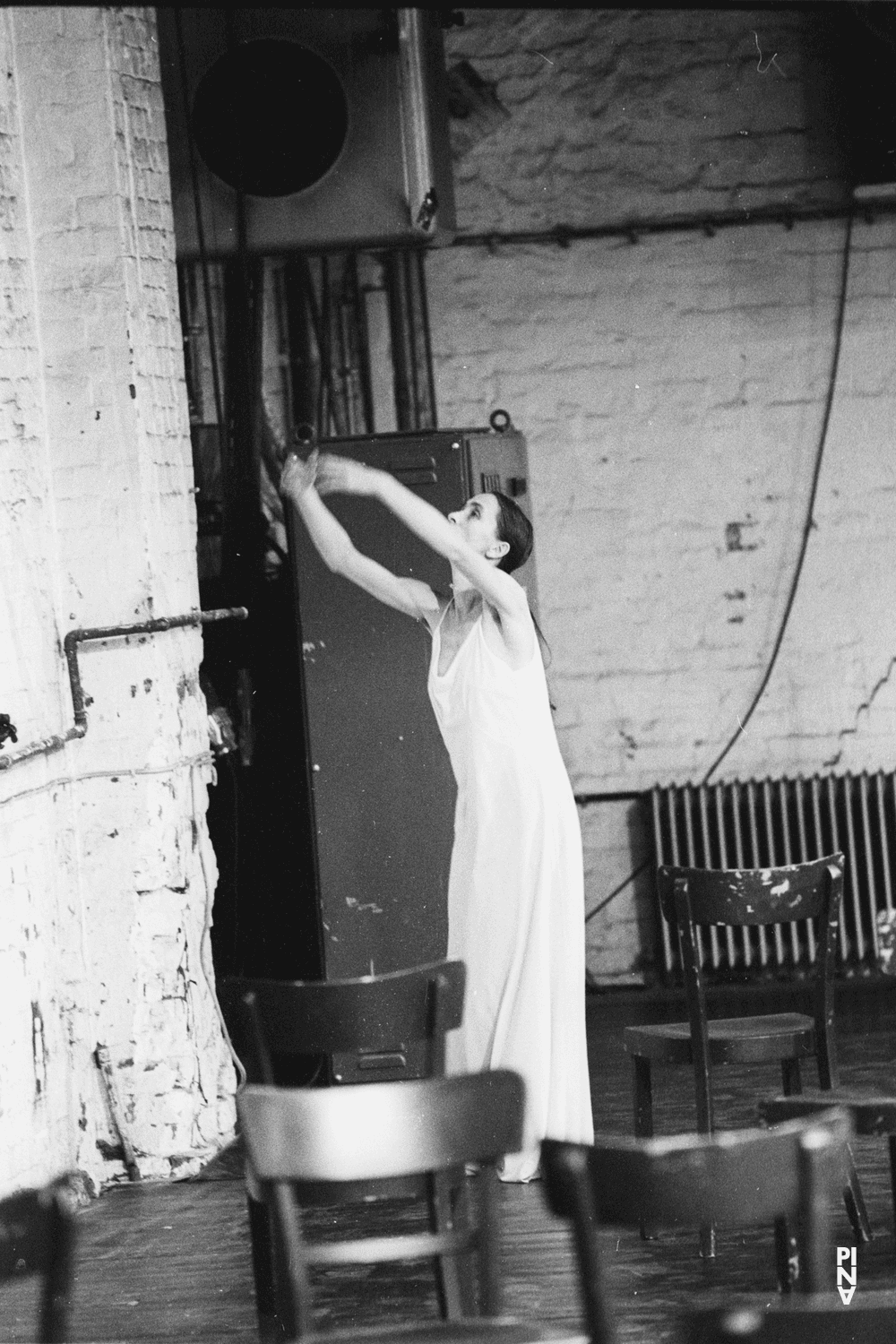 Pina Bausch in “Café Müller” by Pina Bausch at Kampnagelfabrik Hamburg, season 1984/85