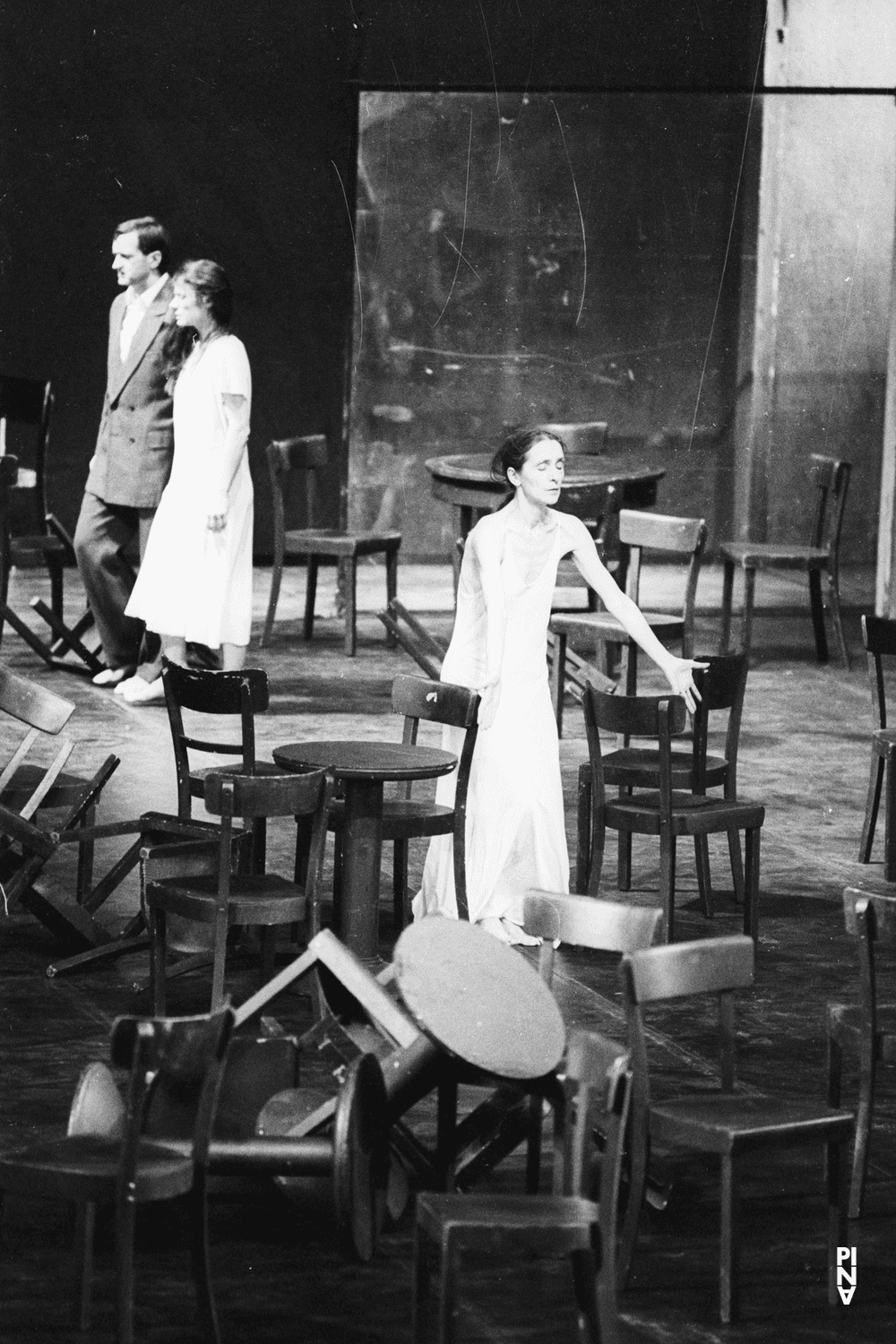 Malou Airaudo, Pina Bausch and Jan Minařík in “Café Müller” by Pina Bausch