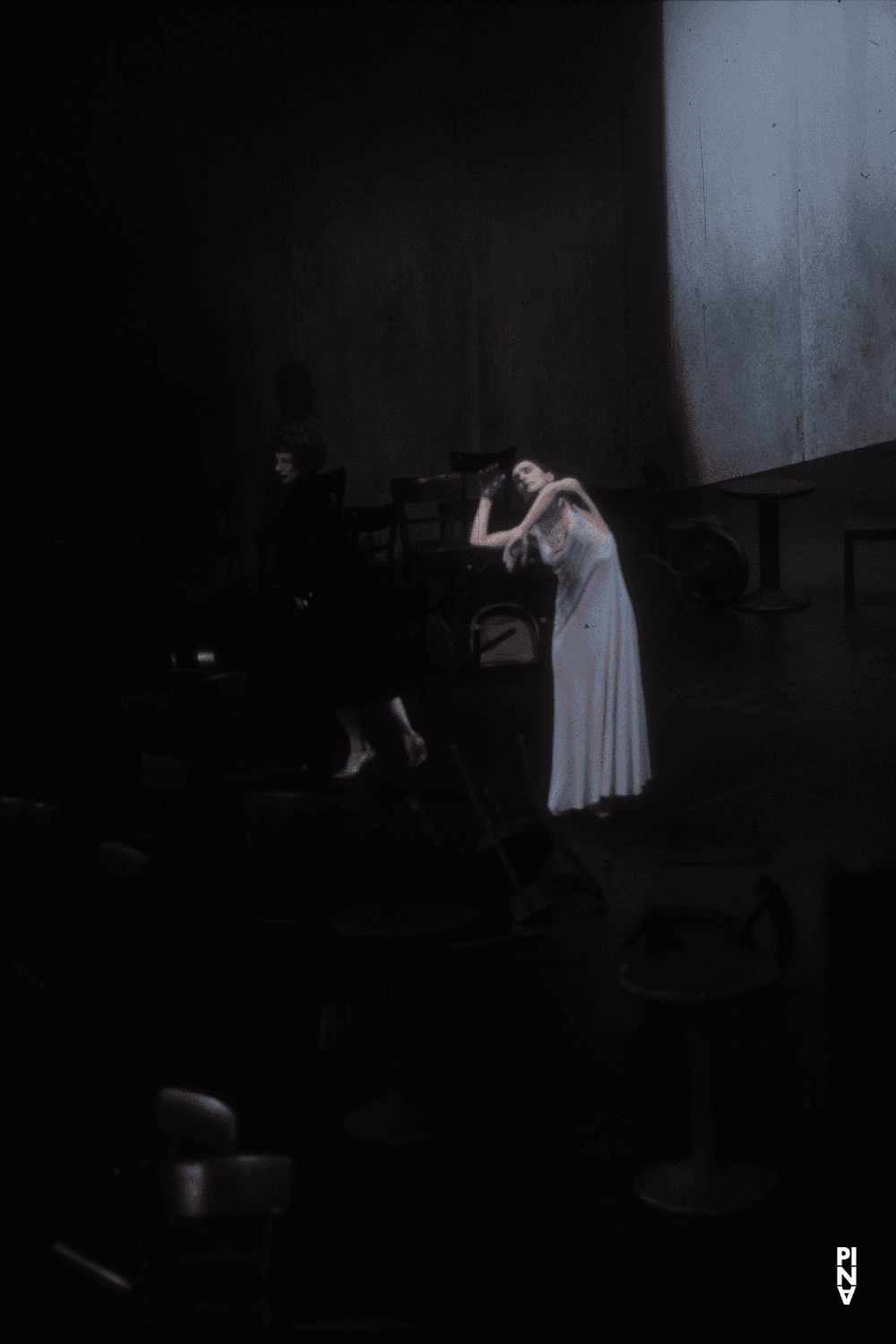 Finola Cronin and Pina Bausch in “Café Müller” by Pina Bausch