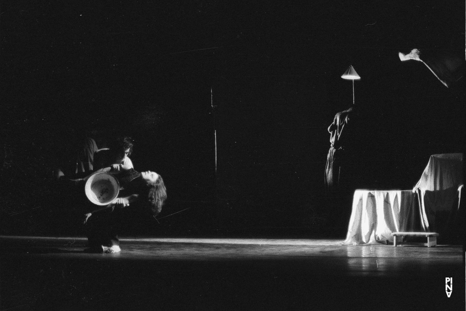 Malou Airaudo, Jan Minařík and Charlotte Butler in “Fritz” by Pina Bausch at Opernhaus Wuppertal