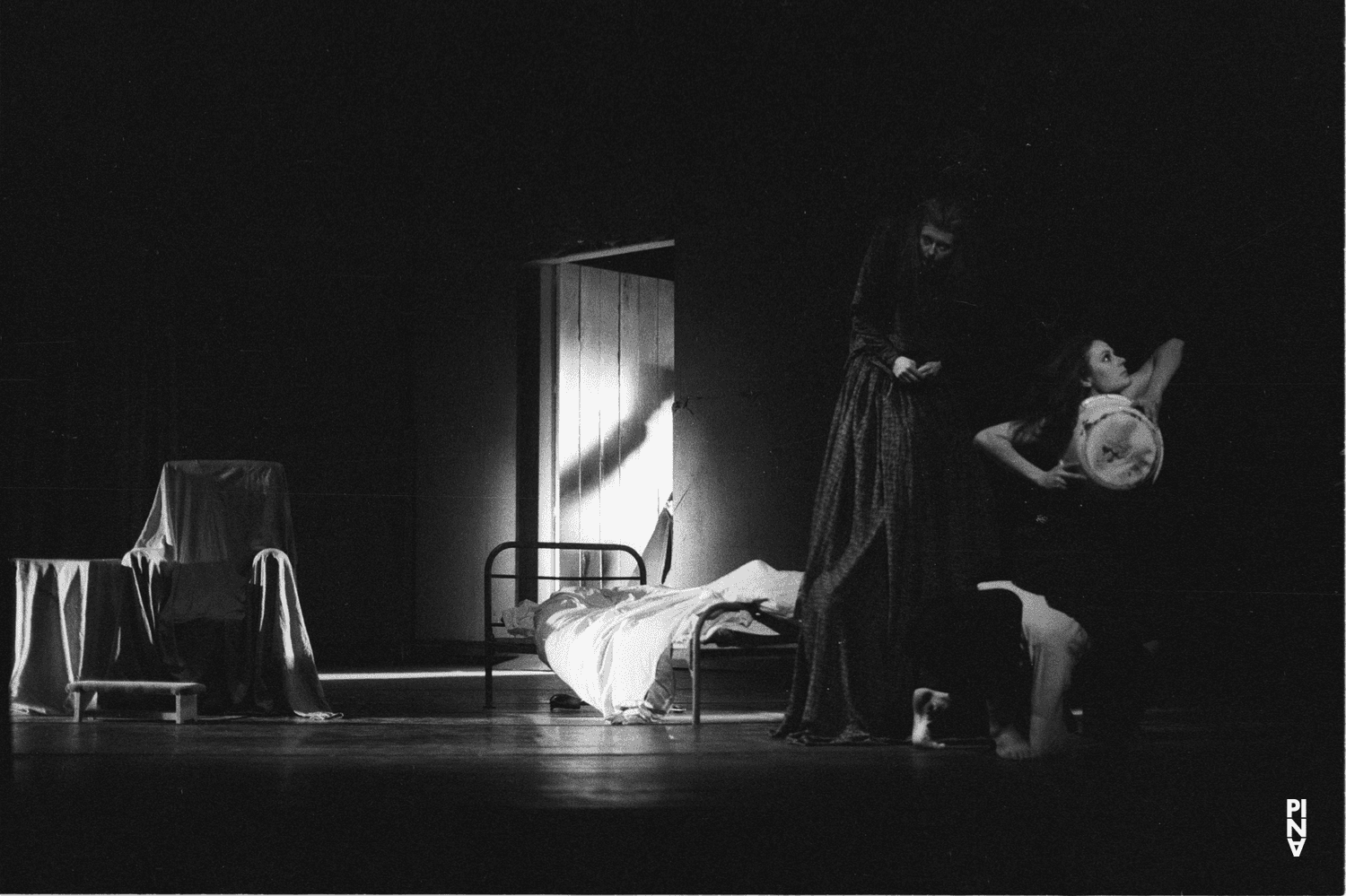 Jan Minařík, Charlotte Butler and Malou Airaudo in “Fritz” by Pina Bausch at Opernhaus Wuppertal