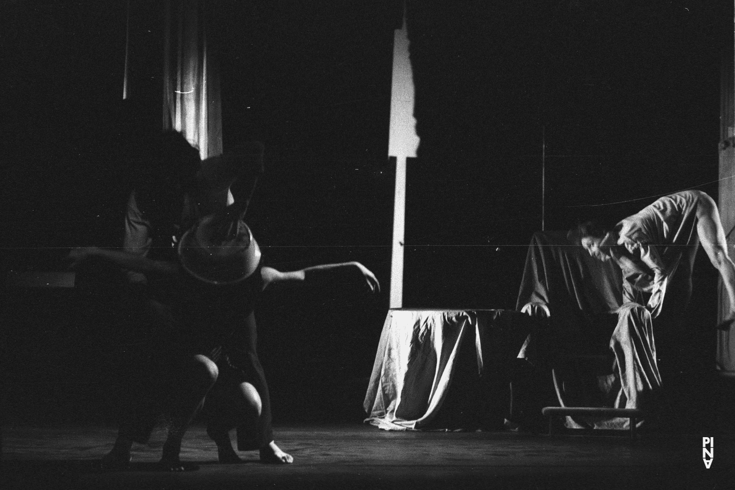 Jan Minařík, Malou Airaudo and Hiltrud Blanck in “Fritz” by Pina Bausch at Opernhaus Wuppertal
