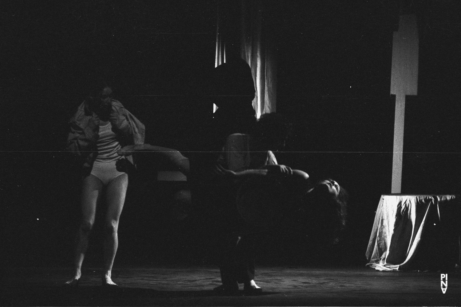 Jan Minařík, Hiltrud Blanck and Malou Airaudo in “Fritz” by Pina Bausch at Opernhaus Wuppertal