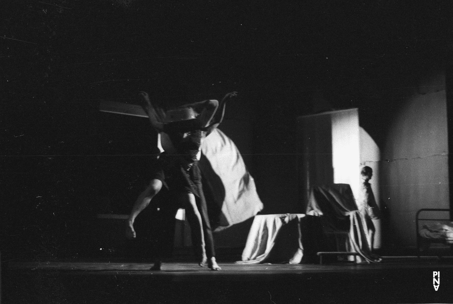 Malou Airaudo, Jan Minařík and Hiltrud Blanck in “Fritz” by Pina Bausch at Opernhaus Wuppertal