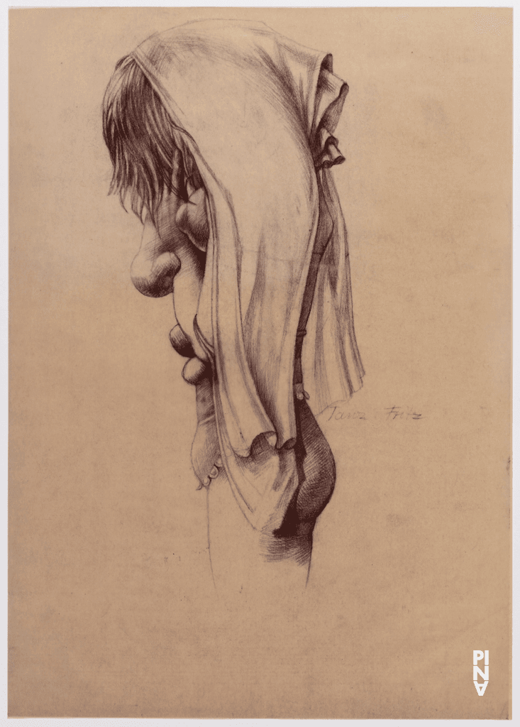 costume drawing by Rolf Borzik