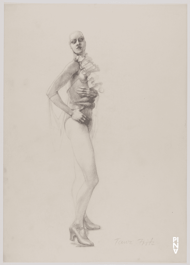 costume drawing by Rolf Borzik