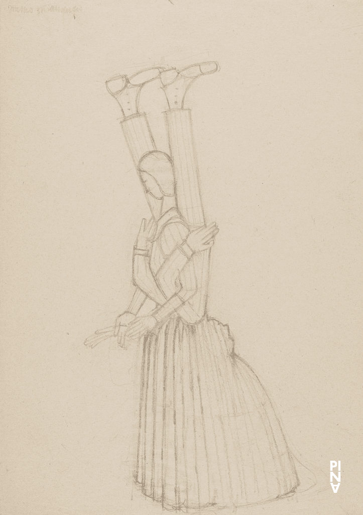 costume drawing by Rolf Borzik