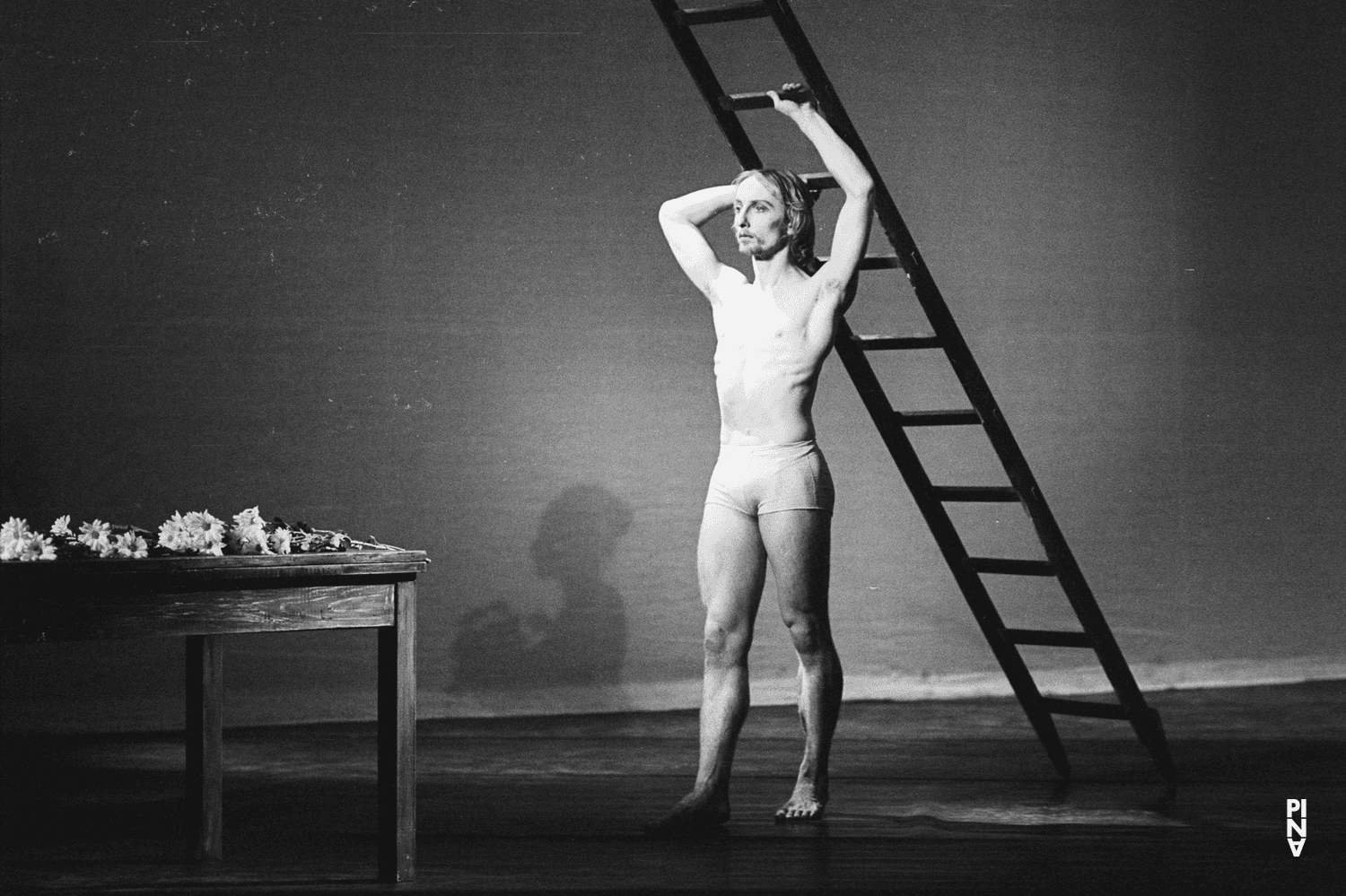 Dominique Mercy in “Iphigenie auf Tauris” by Pina Bausch with Tanztheater Wuppertal at Opernhaus Wuppertal (Germany), April 20, 1974