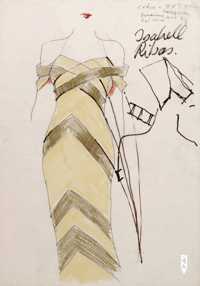 Kostümzeichnung von Rolf Borzik