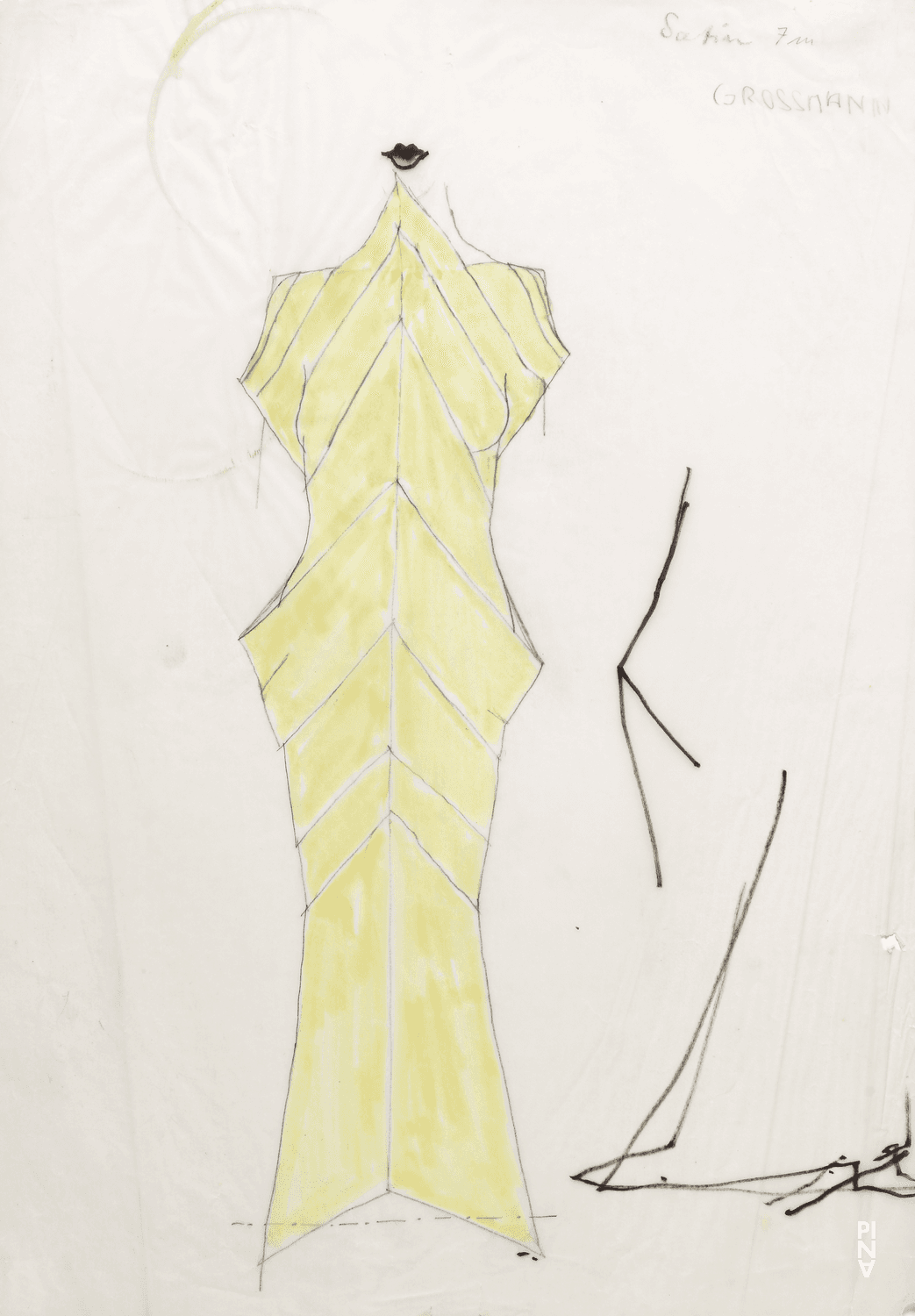 Kostümzeichnung von Rolf Borzik