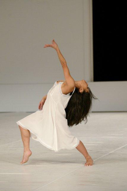 Ditta Miranda Jasjfi in “For the Children of Yesterday, Today and Tomorrow” by Pina Bausch with Tanztheater Wuppertal at Schauspielhaus Wuppertal (Germany), Feb. 5, 2003