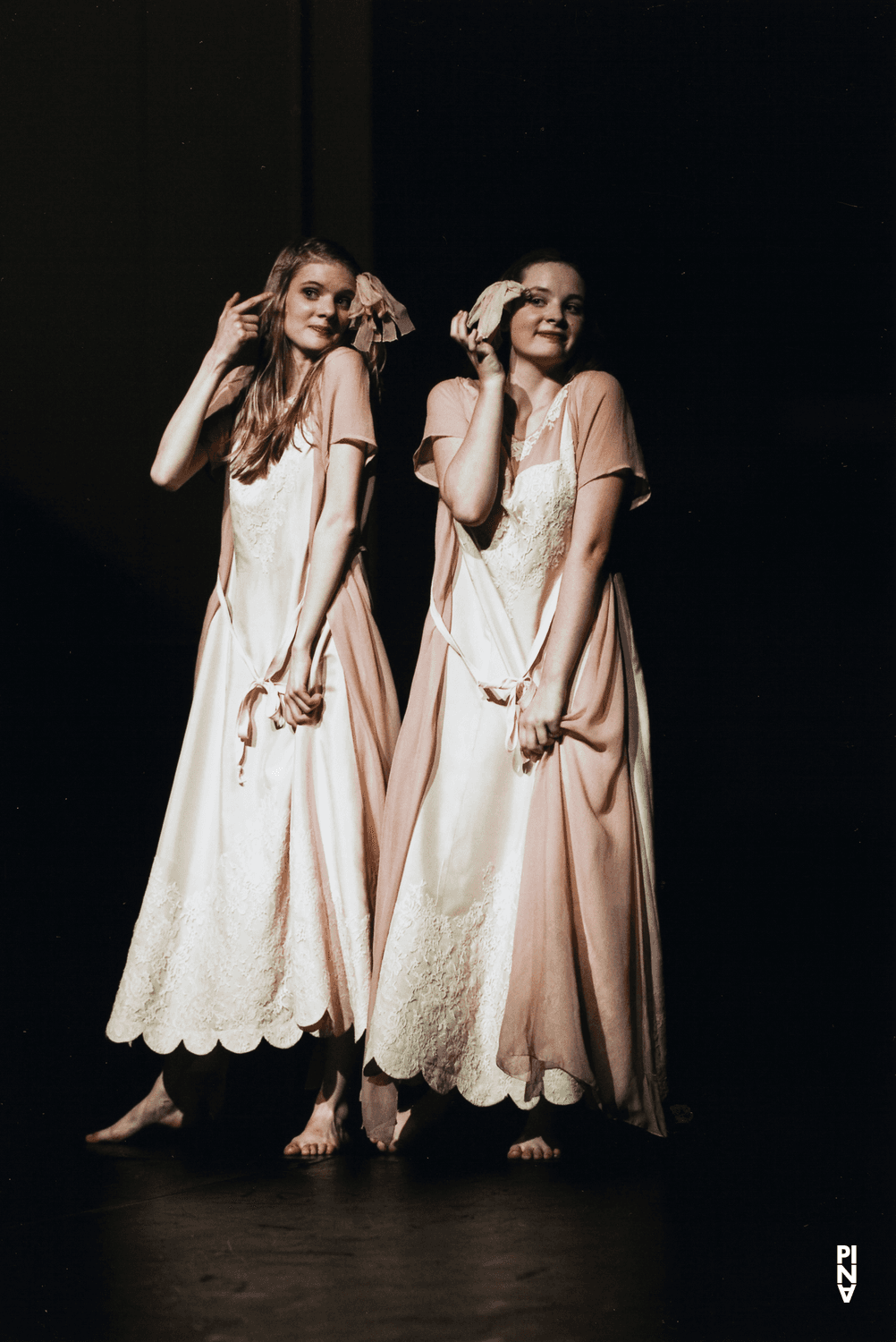 Kim Christin Lörken and Joy Wonnenberg in “Kontakthof. With Teenagers over 14” by Pina Bausch