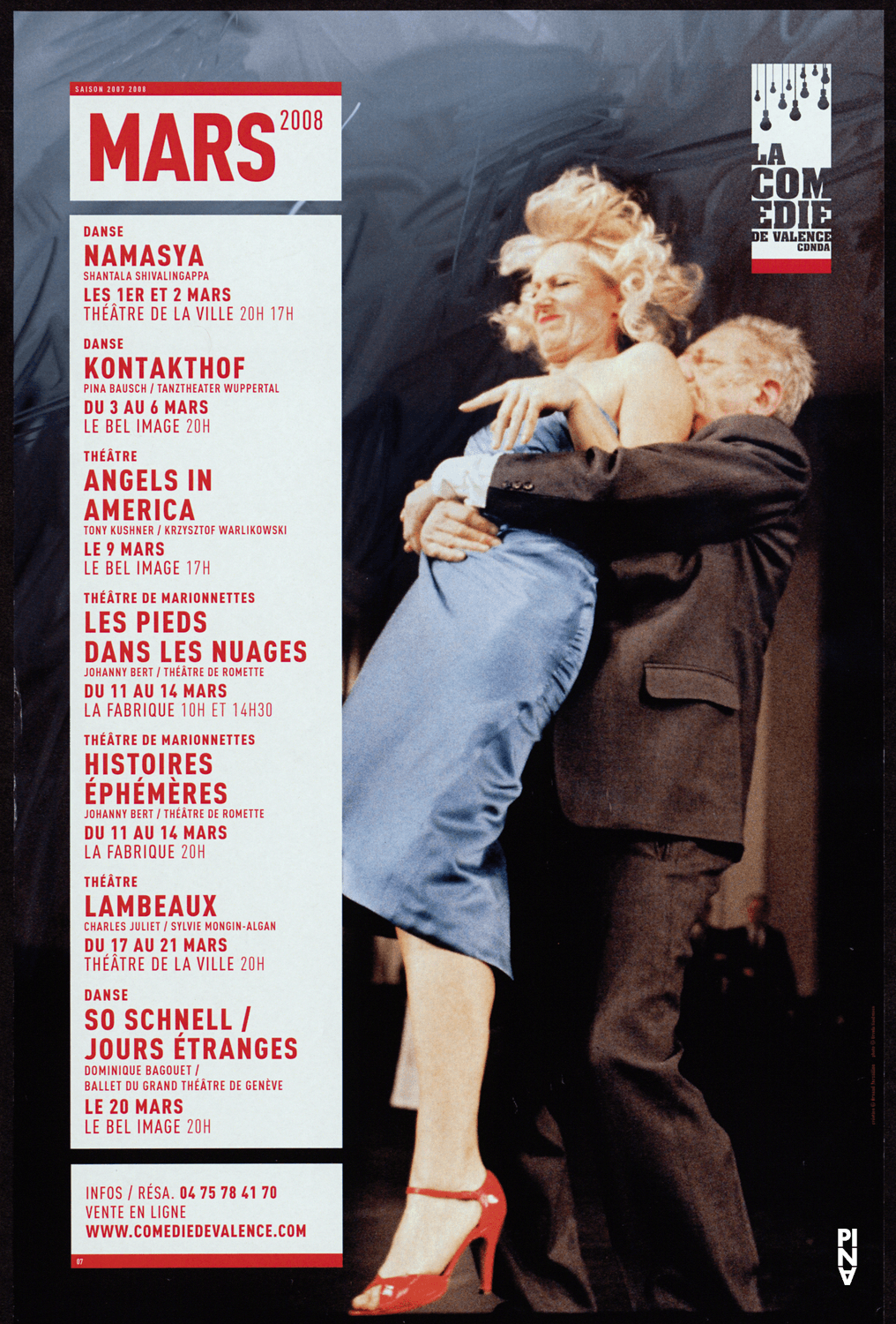 Poster for “Kontakthof. With Ladies and Gentlemen over 65” by Pina Bausch in Vannes, 05/07/2008 – 05/08/2008