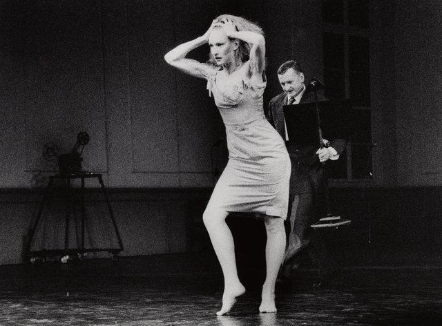 Julie Shanahan and Jan Minařík in “Kontakthof” by Pina Bausch with Tanztheater Wuppertal at Schauspielhaus Wuppertal (Germany), Feb. 21, 2000