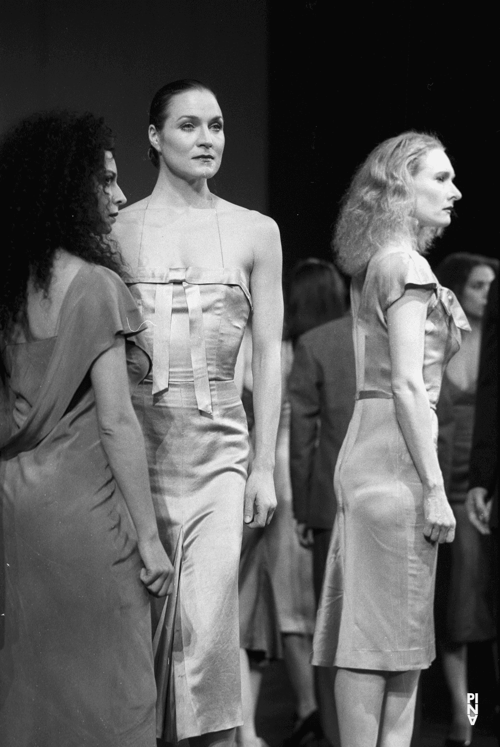 Julie Anne Stanzak, Julie Shanahan and Aida Vainieri in “Kontakthof” by Pina Bausch