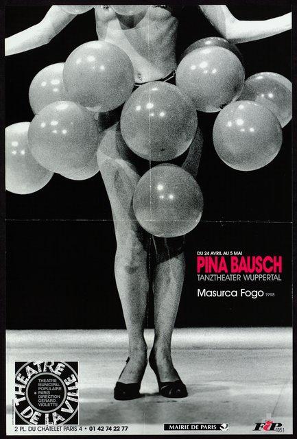 Poster for “Masurca Fogo” by Pina Bausch in Paris, 04/24/1999 – 05/05/1999