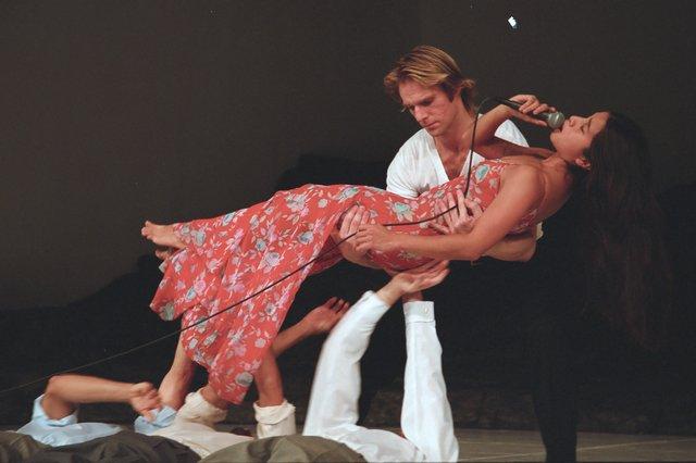 Michael Strecker and Silvia Farias Heredia in “Masurca Fogo” by Pina Bausch with Tanztheater Wuppertal at Aalto Theater Essen (Germany), Nov. 22, 2008