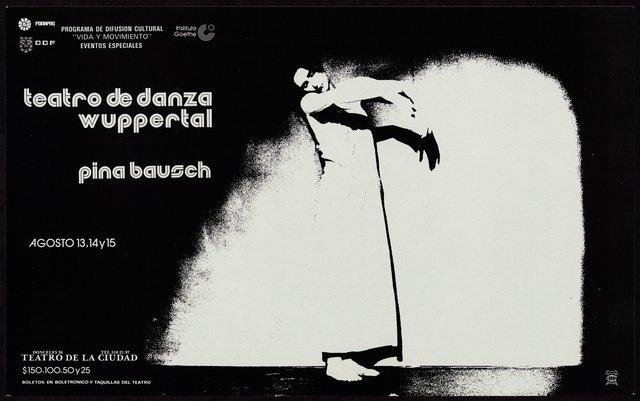 Poster for “Café Müller”, “Kontakthof” and “The Rite of Spring” by Pina Bausch in Mexico City, 08/13/1980 – 08/15/1980