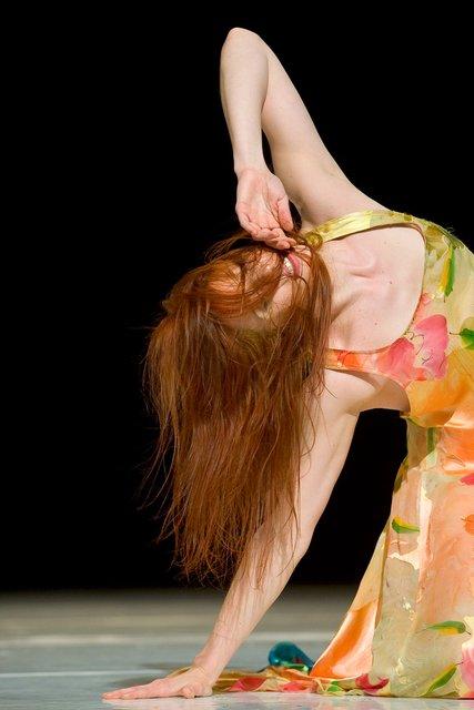 Anna Wehsarg in “"... como el musguito en la piedra, ay si, si, si ..." (Like Moss on the Stone)” by Pina Bausch with Tanztheater Wuppertal at Opernhaus Wuppertal (Germany), June 11, 2009