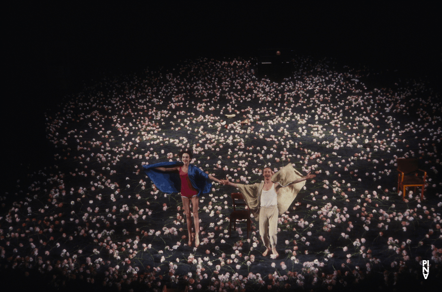 Dominique Mercy and Anne Martin in “Nelken (Carnations)” by Pina Bausch