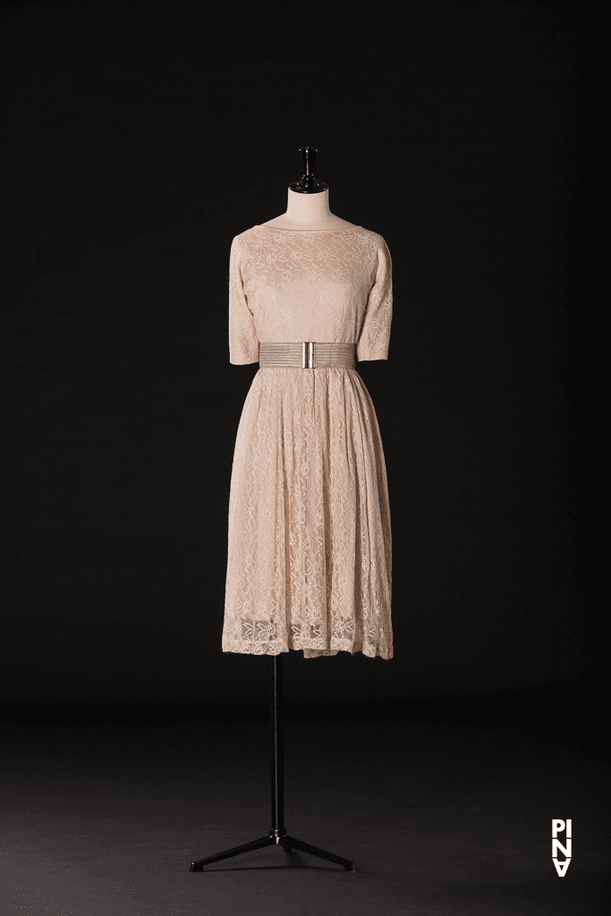 Short dress worn by Héléna Pikon in “Nelken (Carnations)” by Pina Bausch