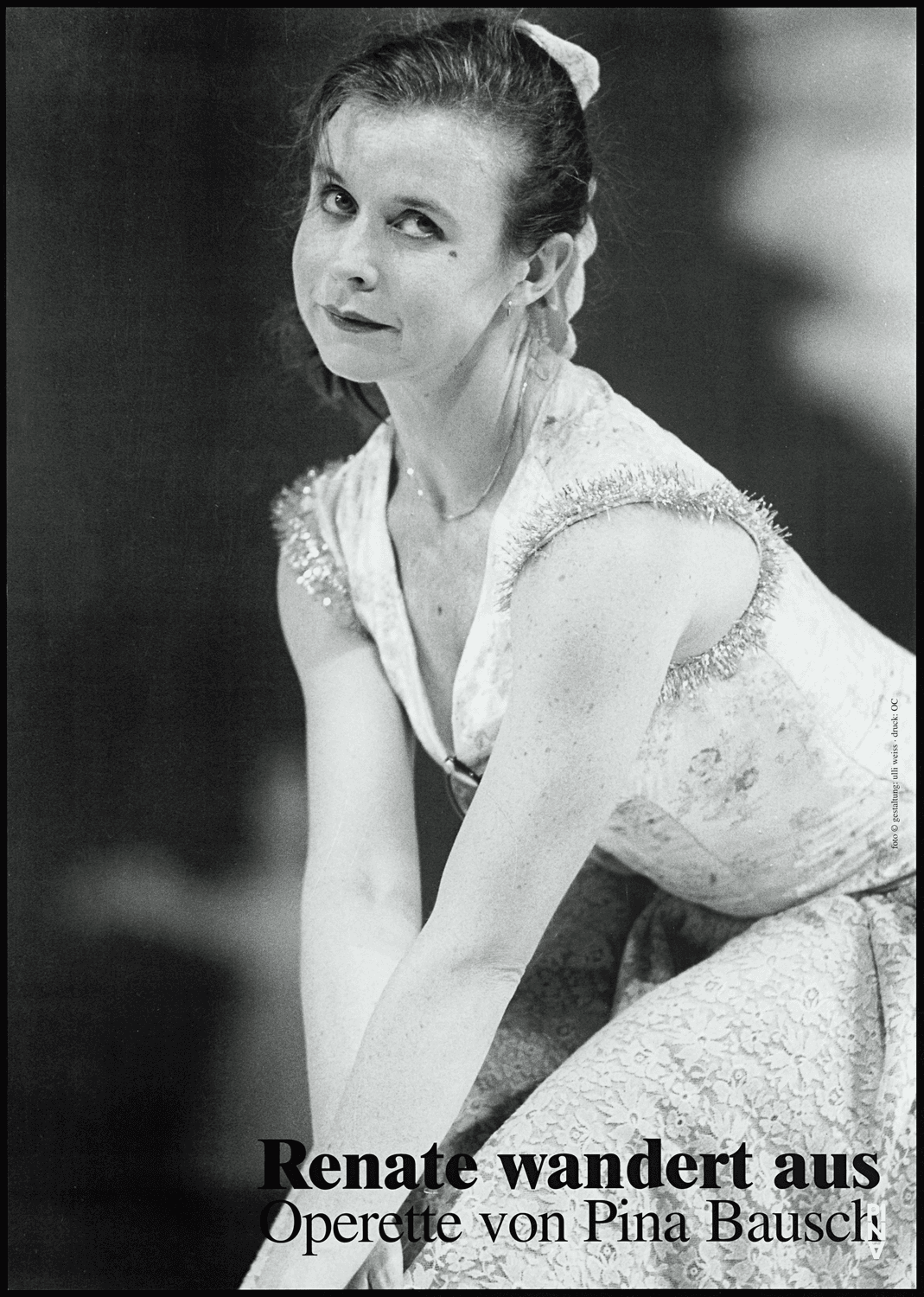 Affiche (« Renate wandert aus (Renate quitte le pays) » de Pina Bausch)