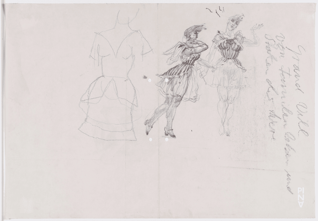 Kostümzeichnung von Rolf Borzik