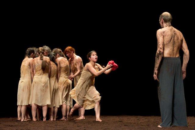 “The Rite of Spring” by Pina Bausch with Tanztheater Wuppertal at Opernhaus Wuppertal (Germany), Oct. 5, 2011