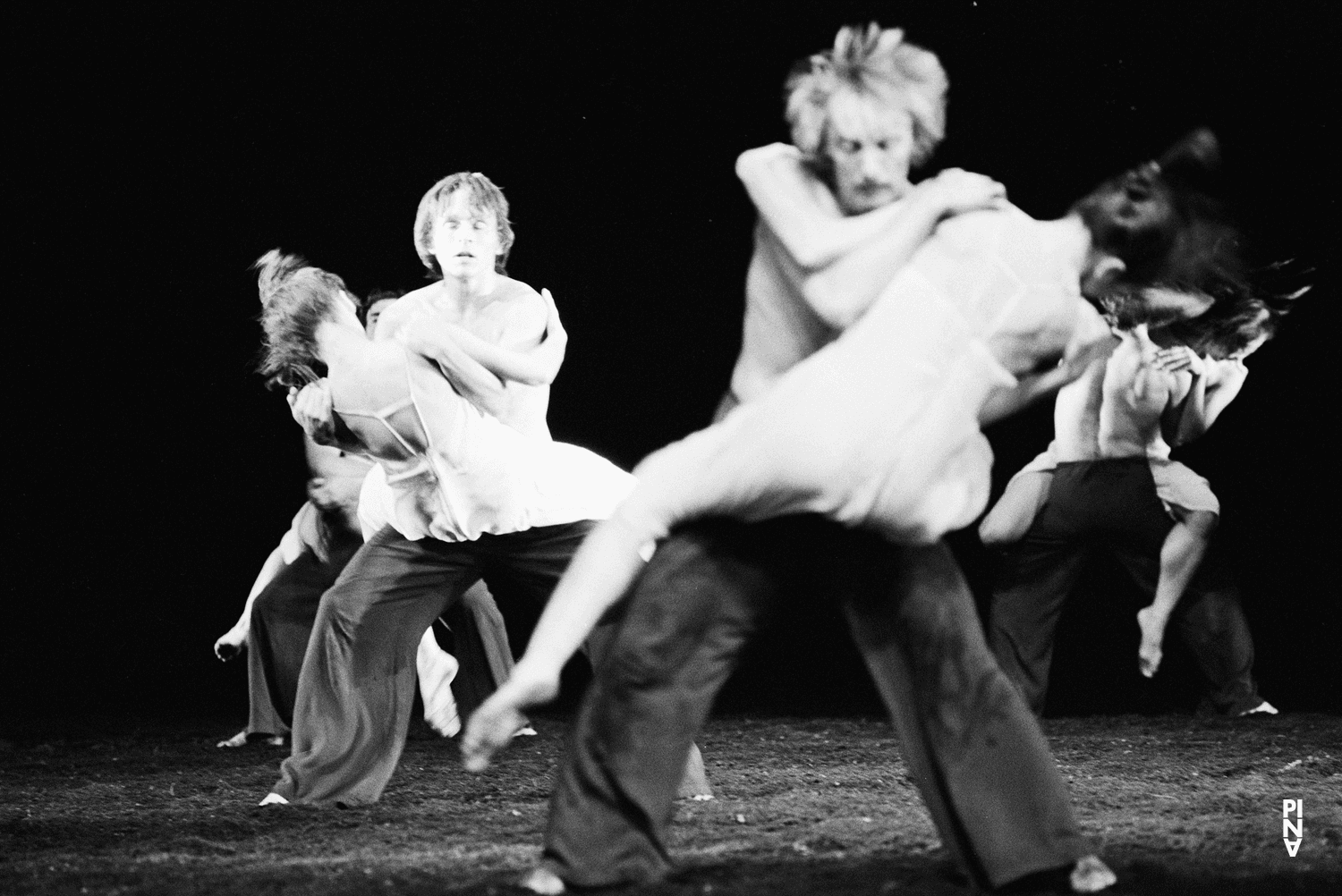 Dominique Mercy and Francis Viet in “The Rite of Spring” by Pina Bausch at Opernhaus Wuppertal, season 1981/82