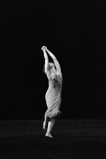 Josephine Ann Endicott in “The Rite of Spring” by Pina Bausch at Opernhaus Wuppertal, season 1983/84