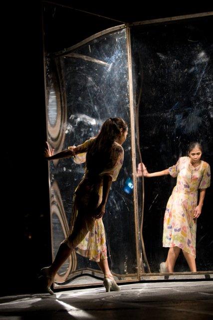 Ditta Miranda Jasjfi in “The Seven Deadly Sins” by Pina Bausch with Tanztheater Wuppertal at Schauspielhaus Wuppertal (Germany), Nov. 27, 2008