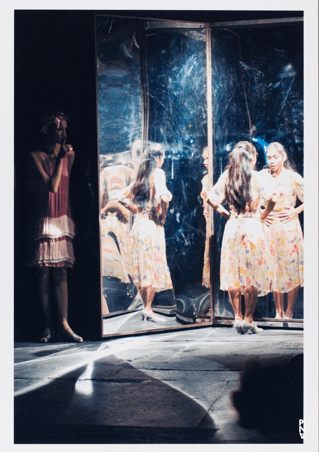 Julie Anne Stanzak and Ditta Miranda Jasjfi in “The Seven Deadly Sins” by Pina Bausch