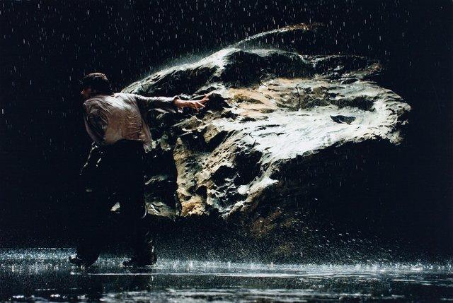 Rainer Behr in “Vollmond (Full Moon)” by Pina Bausch, Sept. 27, 2006
