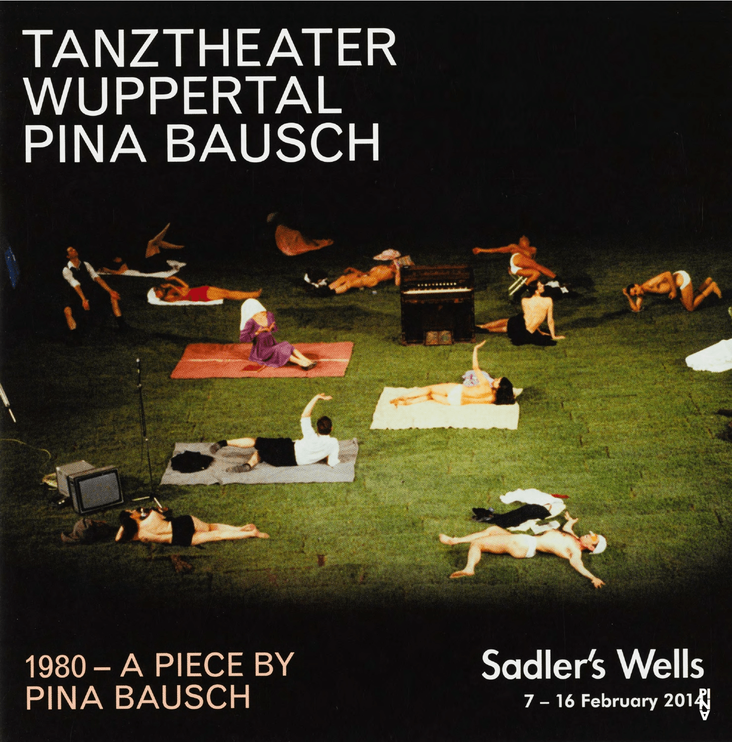 Programme pour « 1980 – Une pièce de Pina Bausch » de Pina Bausch avec Tanztheater Wuppertal à Londres, 7 fév. 2014 – 16 fév. 2014