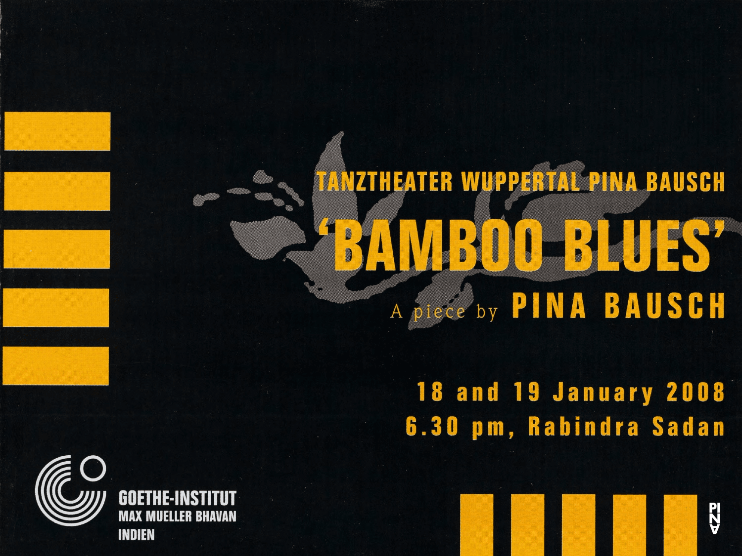 Booklet for “Bamboo Blues” by Pina Bausch with Tanztheater Wuppertal in in Kolkata, 01/18/2008 – 01/19/2008