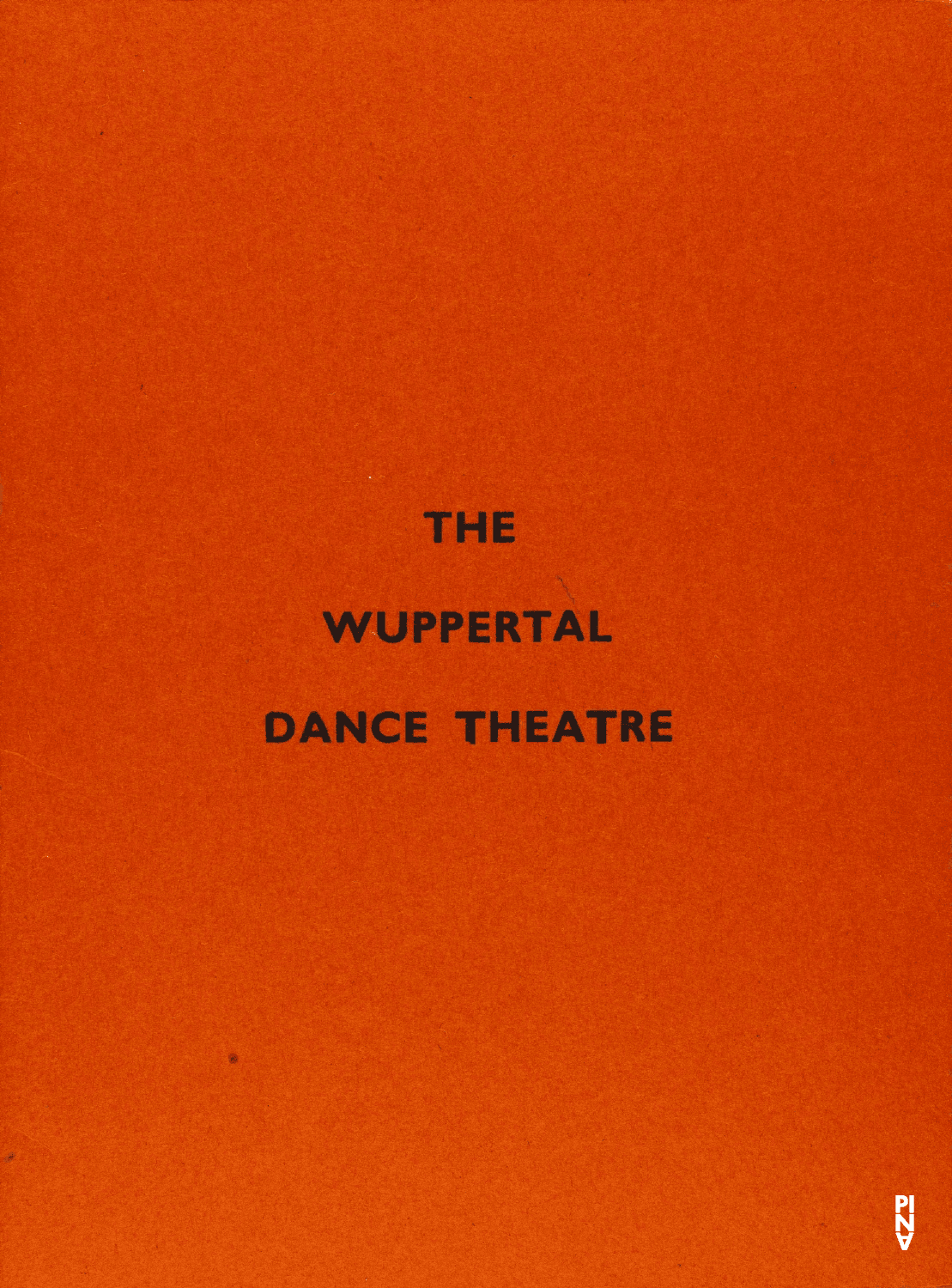 Booklet for “The Seven Deadly Sins”, “Wind From West”, “The Second Spring” and “The Rite of Spring” by Pina Bausch with Tanztheater Wuppertal in in Bombay, 01/11/1979 – 01/12/1979