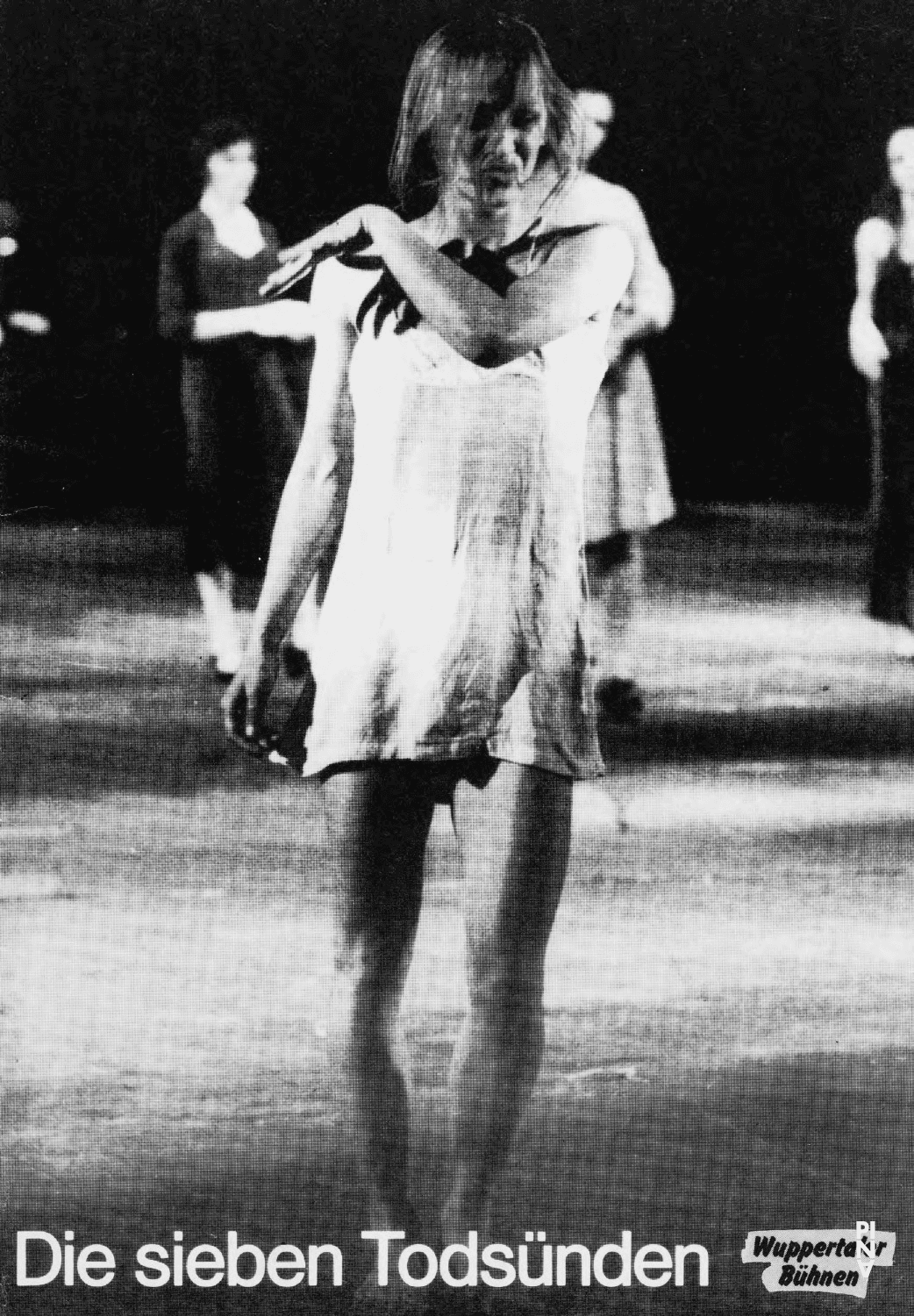 Programme pour « Les Sept Péchés capitaux » de Pina Bausch avec Tanztheater Wuppertal à Wuppertal, 14 jan. 1995 – 25 jan. 1995