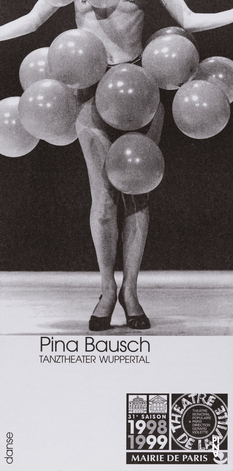 Programme pour « Masurca Fogo » de Pina Bausch avec Tanztheater Wuppertal à Paris, 24 avr. 1999 – 5 mai 1999