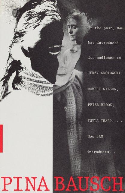 Calendrier des spectacles pour « Café Müller », « Le Sacre du printemps », « Barbe-Bleue. En écoutant un enregistrement sur bande magnétique de l’opéra de Béla Bartók « Le Château de Barbe-Bleue » » et « 1980 – Une pièce de Pina Bausch » de Pina Bausch avec Tanztheater Wuppertal à New York, 12 juin 1984 – 24 juin 1984