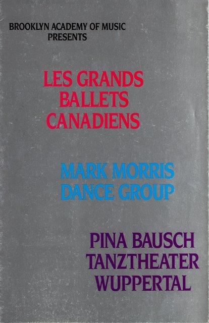 Flyer for “Viktor” and “Nelken (Carnations)” by Pina Bausch with Tanztheater Wuppertal in in New York, 06/27/1988 – 07/10/1988